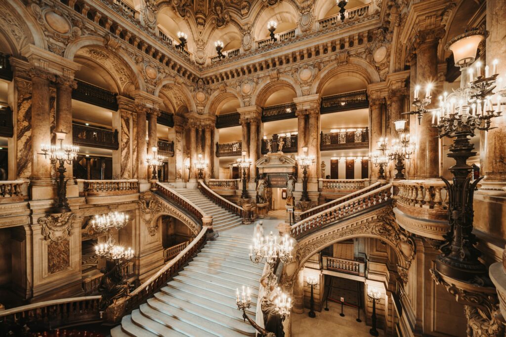 Grand stair case Paris opera